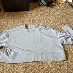 Aybl Blue Crop Long Sleeve